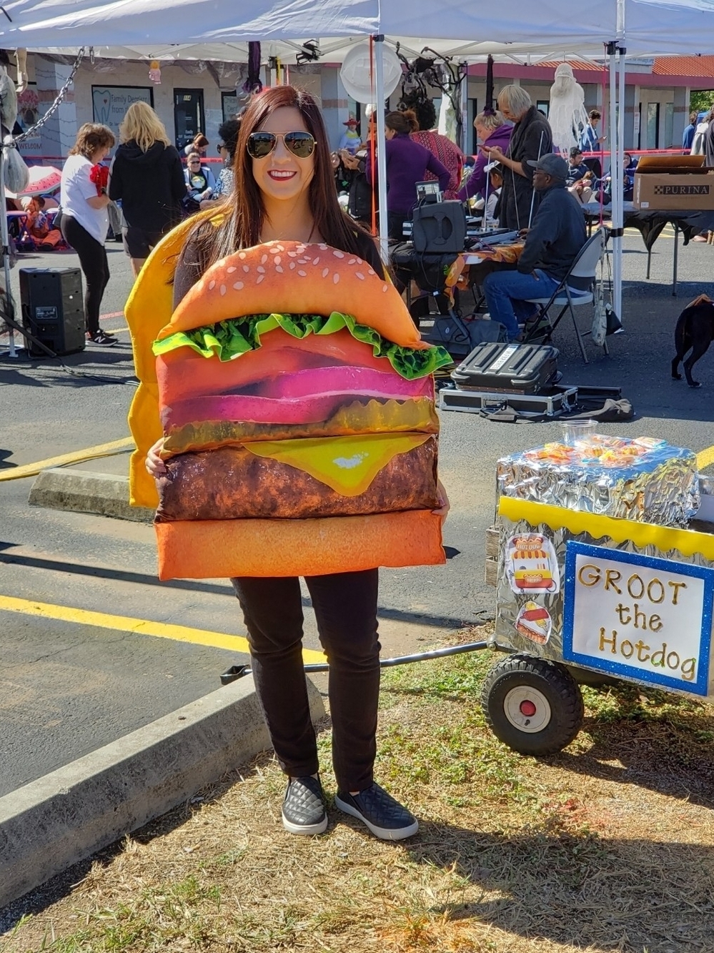 Cheeseburger Halloween Costume Unisex Costume One Size Easy Funny Costume